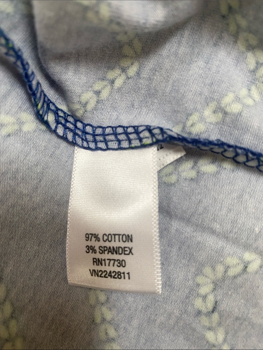 Mossimo Supply Co. Navy Dress with Lime Chevron Pattern - Picture 7 of 7